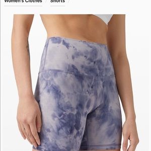 Lululemon Align 6 inch Diamond Dye Iced Peri